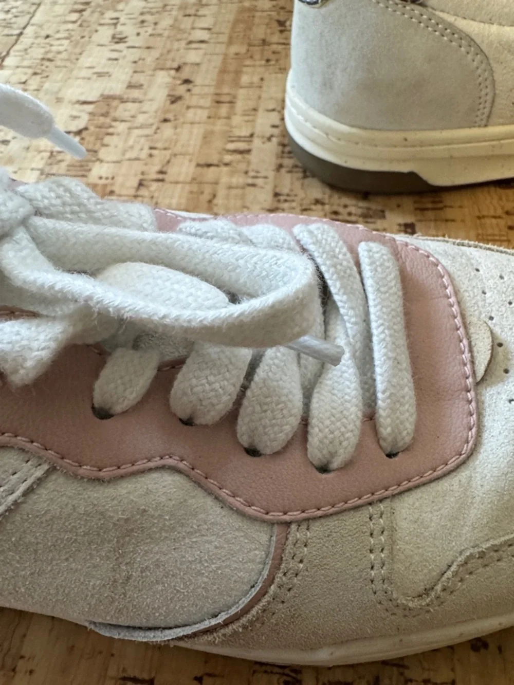 Madewell Women’s Court Sneakers in Colorblock Suede and Snakeskin-size 7